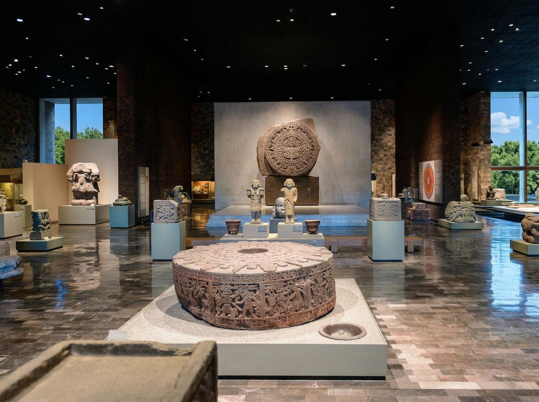 Patio Mexica - Museo Nacional de Antropología