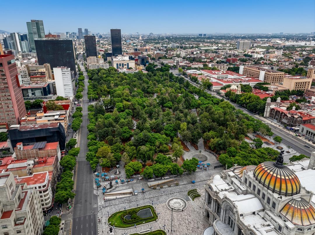 Fuente de las Cuatro Estaciones en Alameda Central