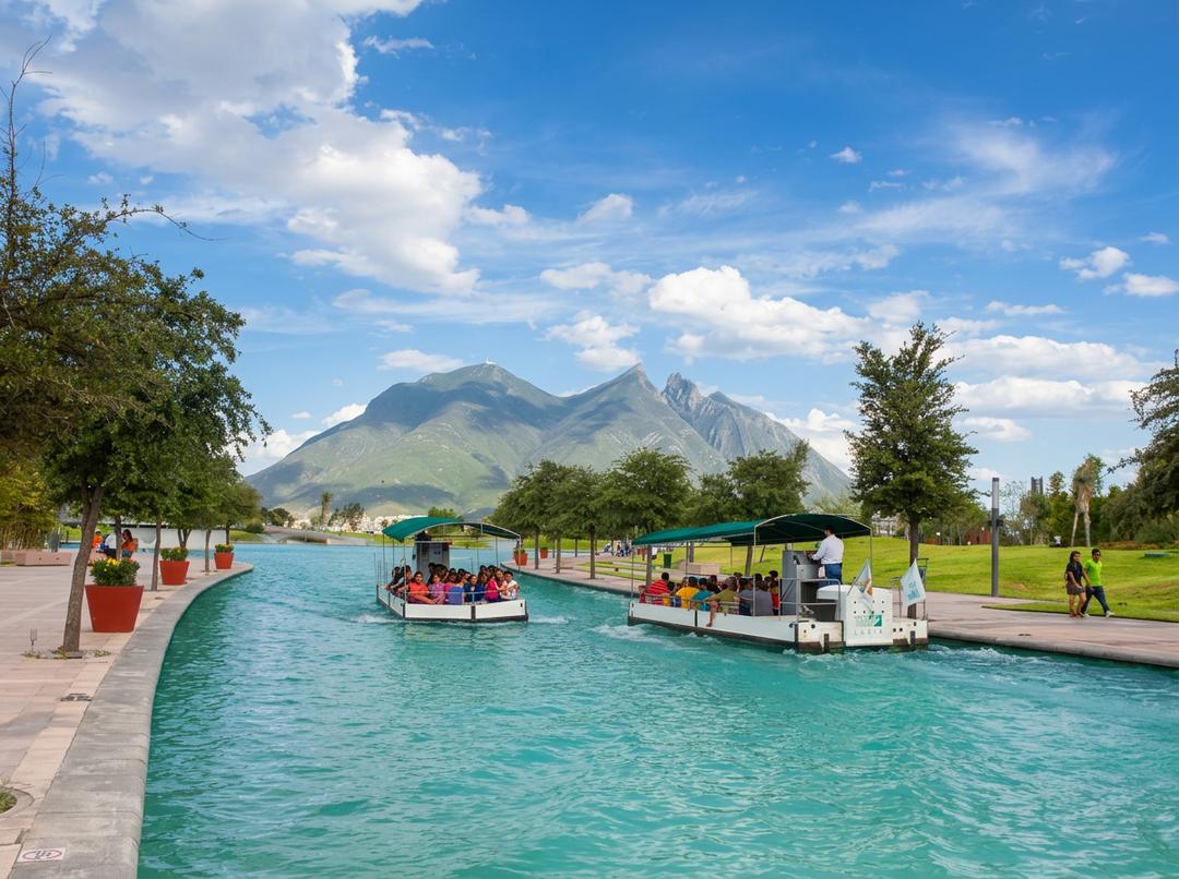 Paseo Santa Lucía en Monterrey
